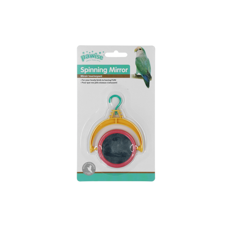 Foto van Bird spinning mirror