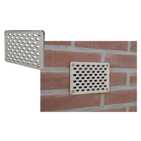 GevelFix RVS voorzetrooster 10 x 14 cm