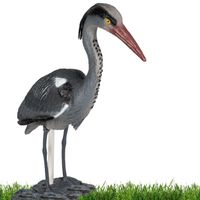 Vogelafweer Reiger voor de vijver - levensechte vogel houdt reigers op afstand - incl. grondpen