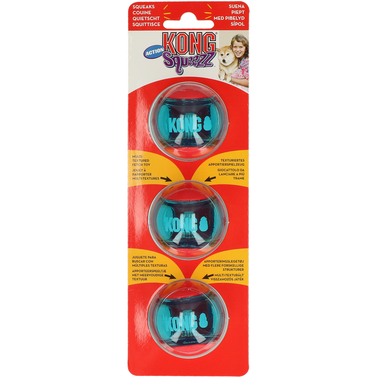 Foto van KONG Squeezz Action Red Large