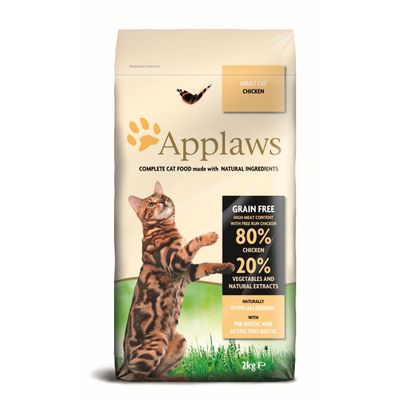 Foto van Applaws Kattenvoer Droog Adult Kip 2 kg.