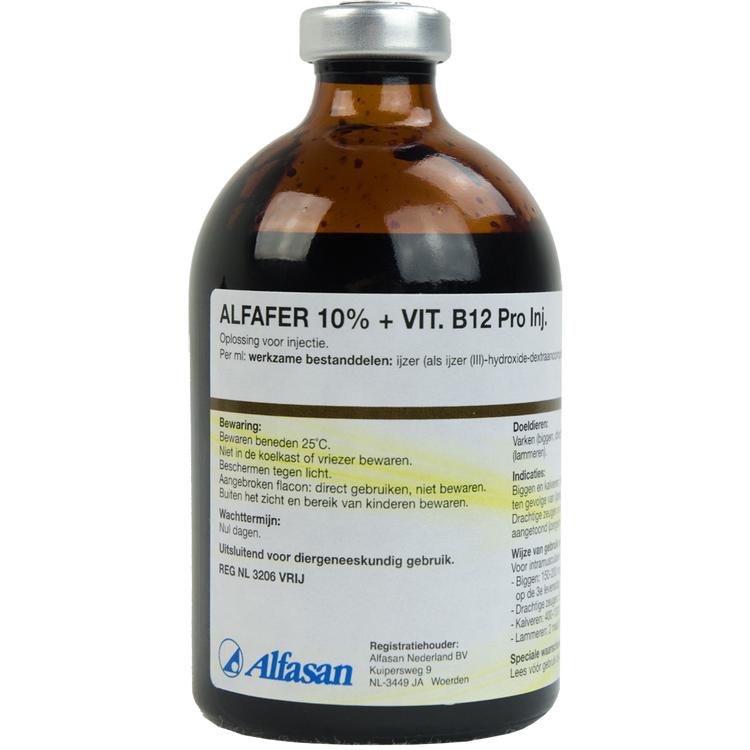 Foto van Alfafer 10% + Vit. B12 Pro Inj. REG NL VRIJ