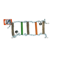 Birrdeeez Cockatiel Bridge Ladder Wood en Chain