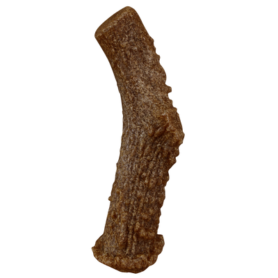 Foto van Pet Qwerks Wood Antler Smoked Cheese L 15 cm