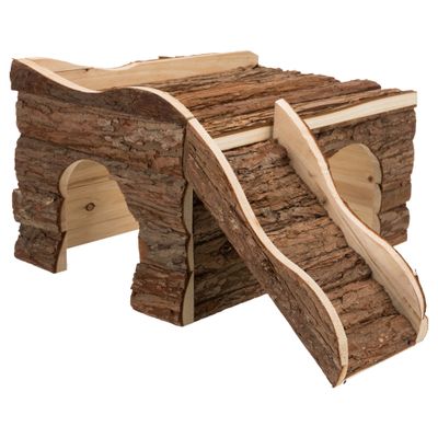 Foto van Trixie Huis Ineke 2 uitgangen konijnen schorshout