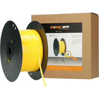 Foto van Knock Off Vliegenlint Vervangingsrol geel 400 m