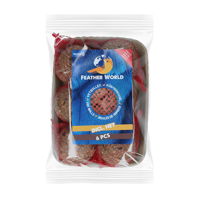 Foto van Feather World insecten mezenbol incl. net (rood)