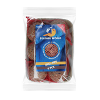 Feather World insecten mezenbol incl. net (rood)