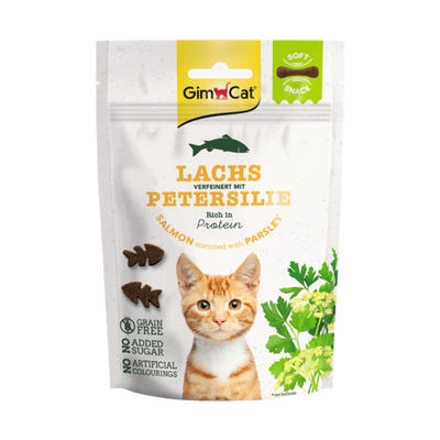 Foto van GimCat Soft Snack zalm met peterselie 60 g