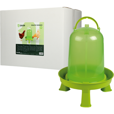 Foto van Pluimvee drinktoren 10 l green lemon op pootjes