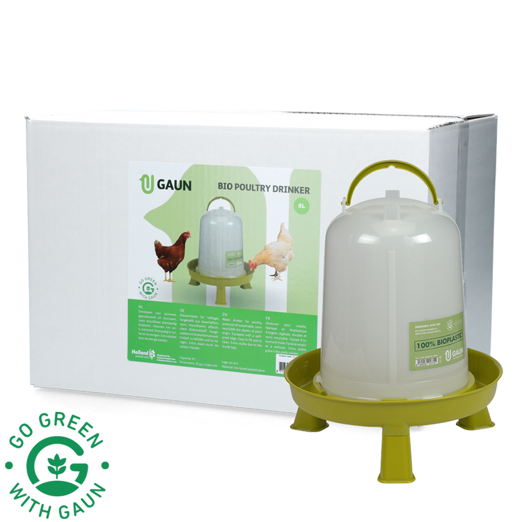 Foto van Pluimvee drinktoren 8 l Bio green lemon op pootjes