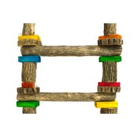 Birrdeeez Cockatiel Ladder 6 step All Wood