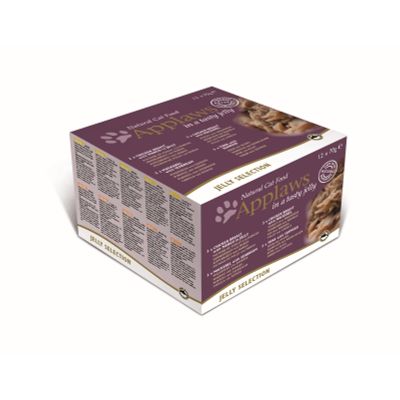 Foto van Applaws Kattenvoer Blik Jelly Multipack Selection 12 x 70 gr.