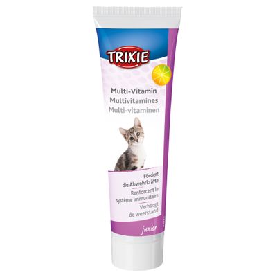 Trixie Multivitamine voor kittens pasta D/FR/NL - 6 stuks Foto van Trixie Multivitamine voor kittens pasta D/FR/NL - 6 stuks