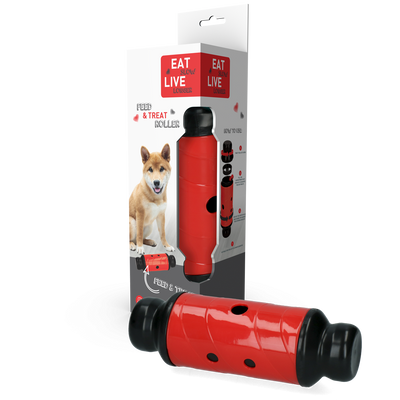 Foto van Eat Slow Live Longer Feed and Treat L Rood