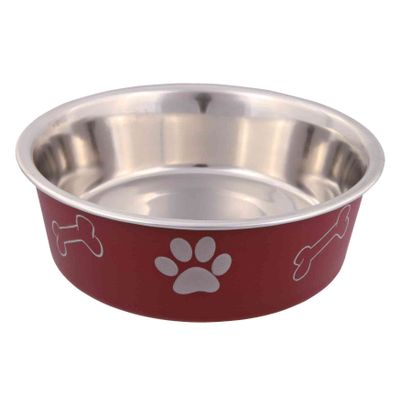 Foto van Trixie Voer/waterbak RVS/kunststof-ommanteling - 4 stuks