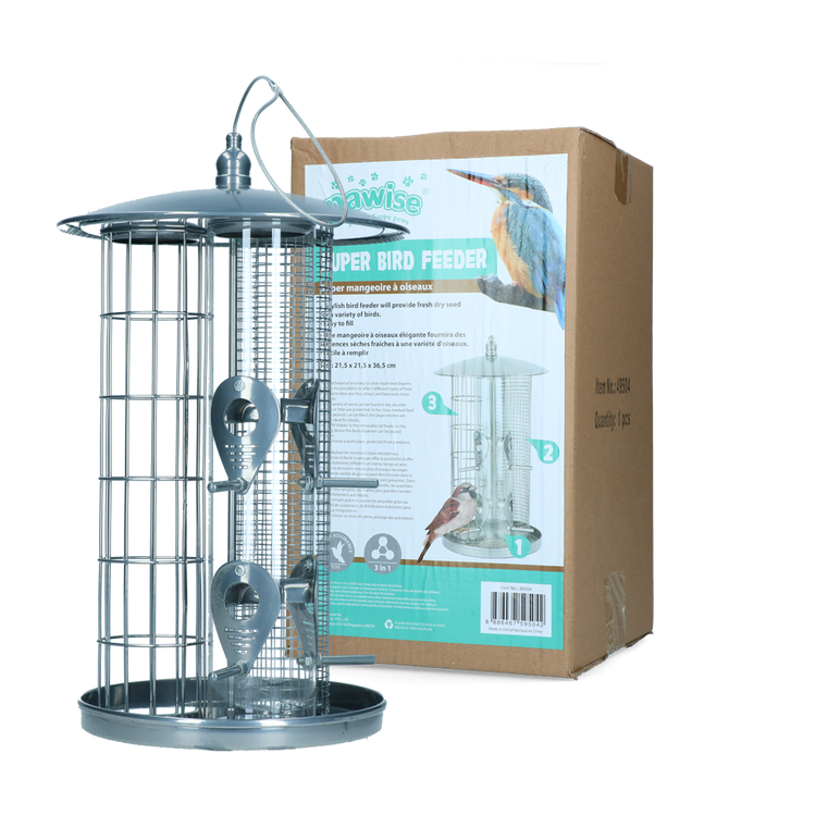 Foto van Pawise Triple Bird Feeder
