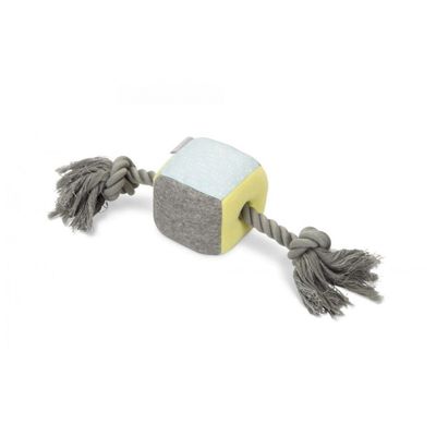 Beeztees Puppy kubus+touw kubi Foto van Beeztees Puppy kubus+touw kubi