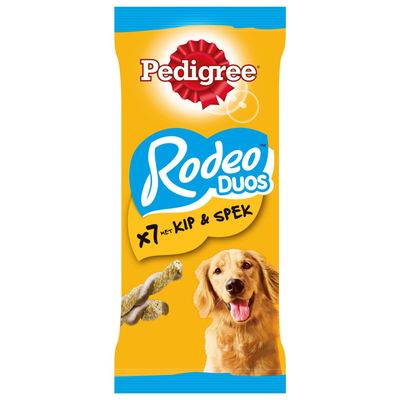 Foto van Pedigree Rodeo Duo Kip & Bacon - 123g