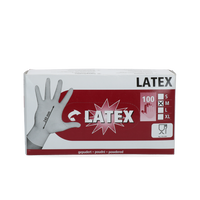 Handschoen Latex gepoederd M (7-8)