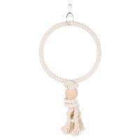 Trixie Touwring met houten blok - 3 stuks