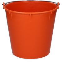 Emmer 7 l met beugel oranje