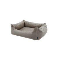 Madison Velours Dog Bed Taupe S