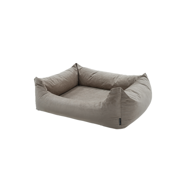 Foto van Madison Velours Dog Bed Taupe S