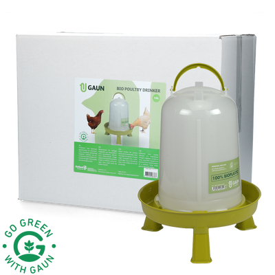 Foto van Pluimvee drinktoren 10 l Bio green lemon op pootjes