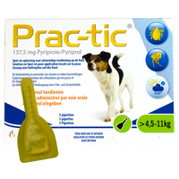 Prac-Tic 137.5 mg Teeken Vlo (4.5-11 kg) 3 pipet