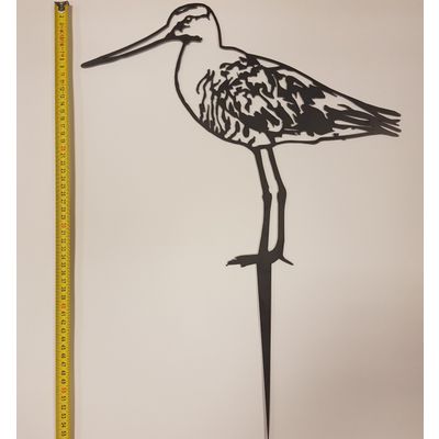 Foto van Vogel Cortenstaal - Grutto - Zwart