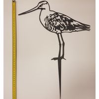 Vogel Cortenstaal - Grutto - Zwart