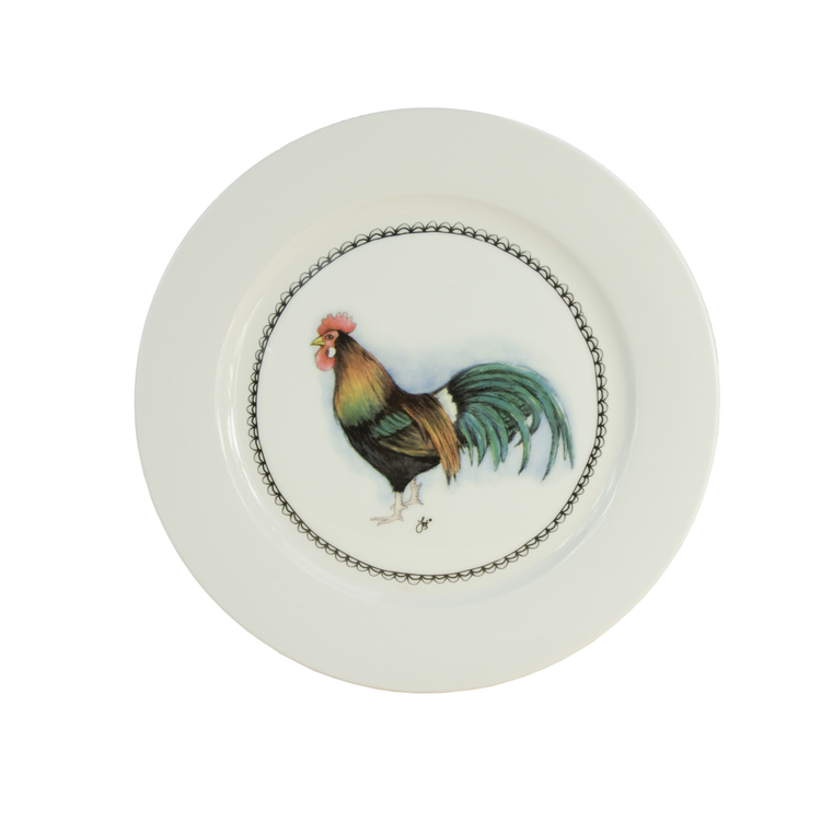 Foto van Boerenwinkel Ontbijtbord 21cm Haan