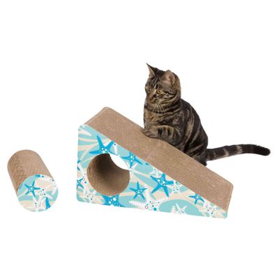 Foto van Trixie Krabhelling 2-delig karton catnip