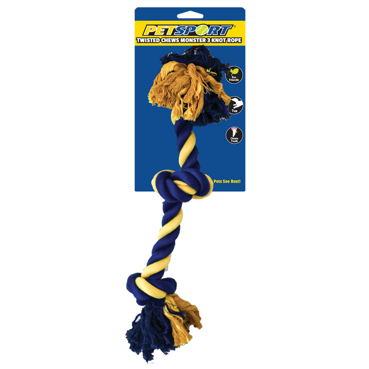 Foto van Monster 3 Knot Cotton Rope 55 cm
