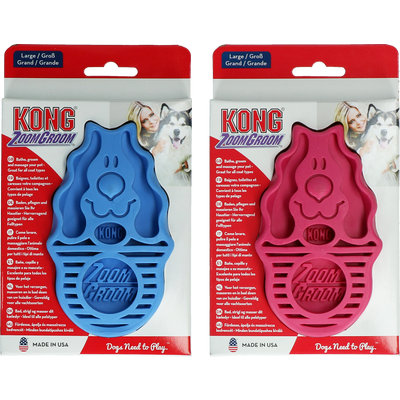 Foto van KONG ZoomGroom Rassberry Large