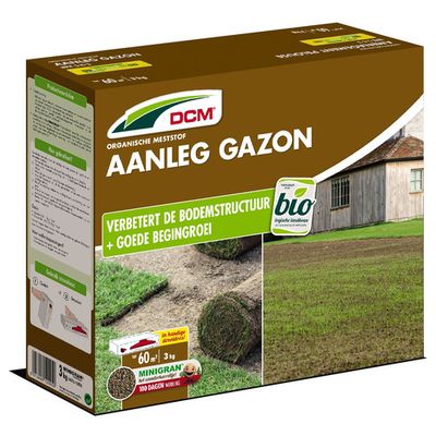DCM Meststof Aanleg Gazon Foto van DCM Meststof Aanleg Gazon