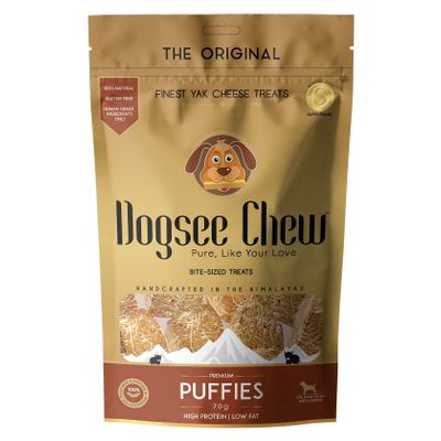 Foto van Dogsee Chew PUFFIES 70 g.