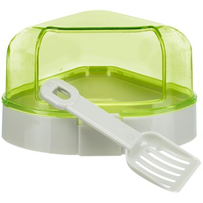 Foto van Trixie Hoektoilet met dak - 3 stuks