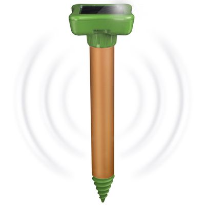 Foto van Solar Mollen-Ameisenafweer Deluxe - Zonne-energie Mollen & Mieren Verjager met Grondboorhulp