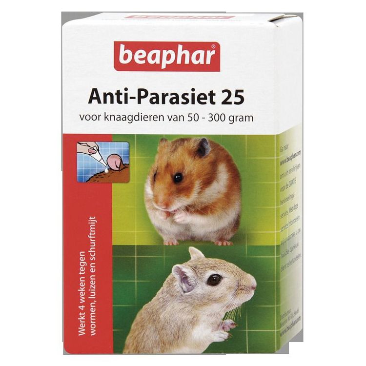 Foto van Beaphar Anti-Parasiet 25 knaag