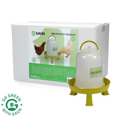 Foto van Pluimvee drinktoren 3 l Bio green lemon op pootjes