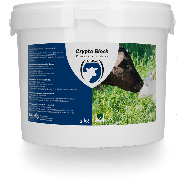 Foto van Crypto Block voor kalveren