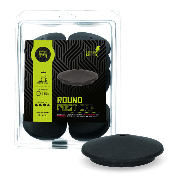Foto van ZoneGuard rond paalkapje 60 mm