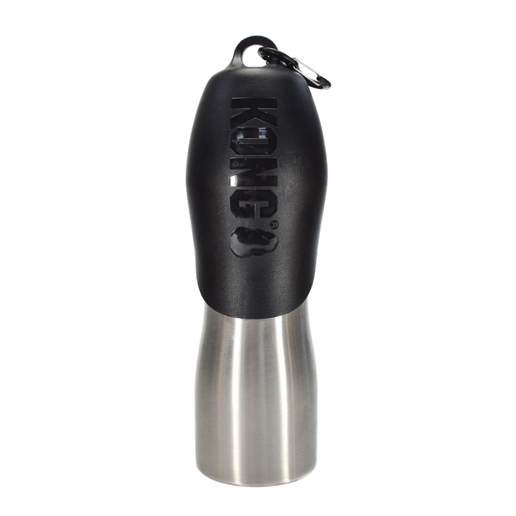 Foto van KONG H2O 740 ml rvs waterfles zwart