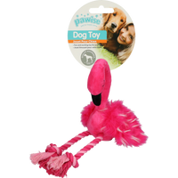 Flamingo met poten van touw S