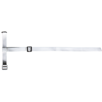 Halster Kalf wit nylon met 2 gespen