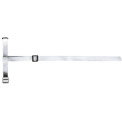 Foto van Halster Kalf wit nylon met 2 gespen