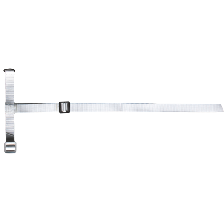 Foto van Halster Kalf wit nylon met 2 gespen