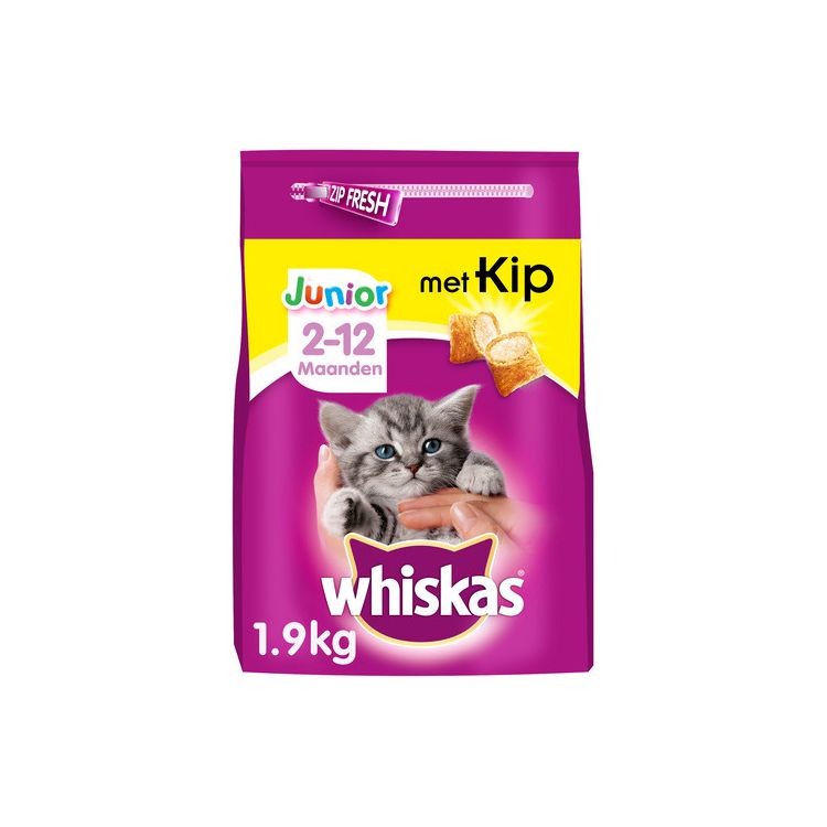 Whiskas Brokjes junior kip Foto van Whiskas Brokjes junior kip